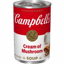 Sopa de crema de hongos (champiñones/setas) (Cream of Mushroom Soup)