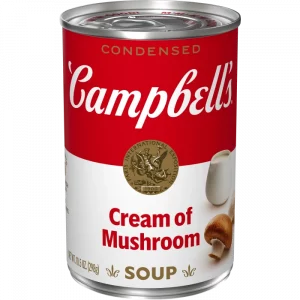 Sopa de crema de hongos (champiñones/setas) (Cream of Mushroom Soup)