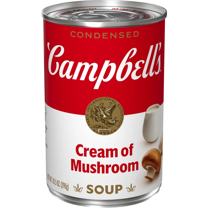 Sopa de crema de hongos (champiñones/setas) (Cream of Mushroom Soup)