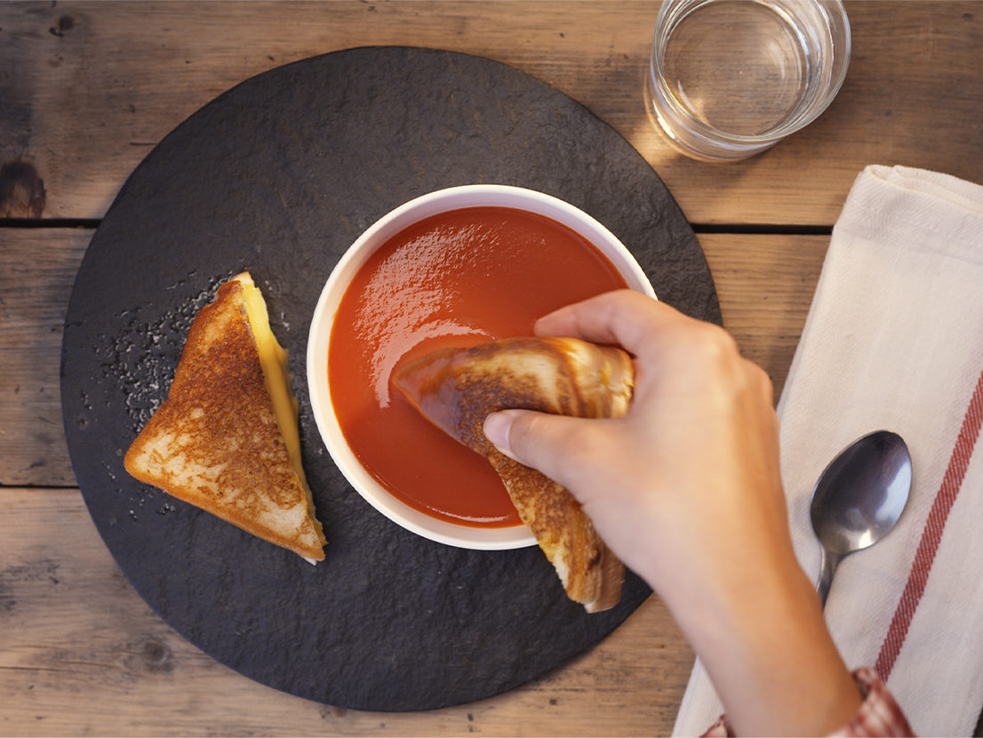 Tomato Soup & Grilled Cheese Sandwich