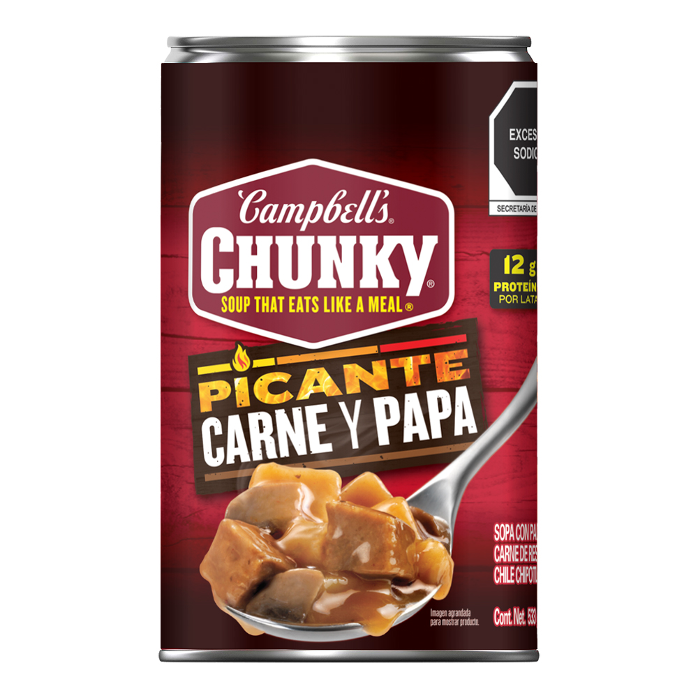 Chunky Picante – Carne de res con papas y chile chipotle