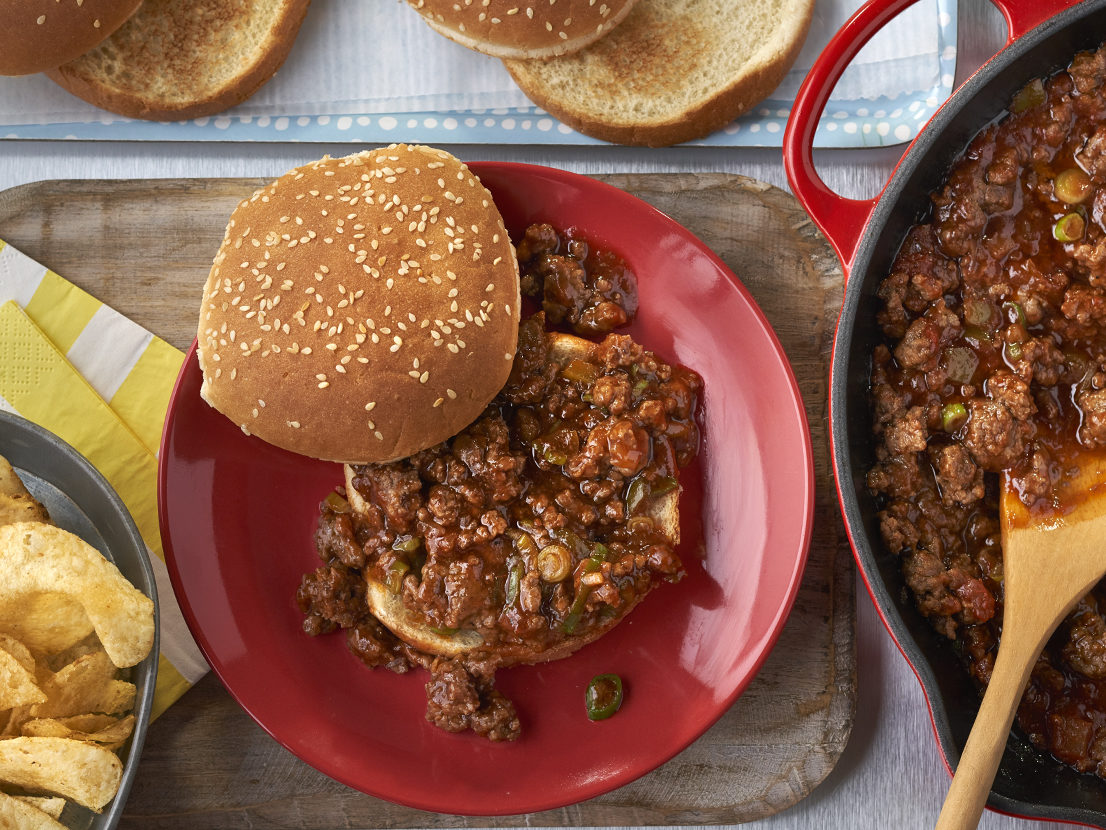Image of prepared Picante Sloppy Joes recipe made with Pace® salsa