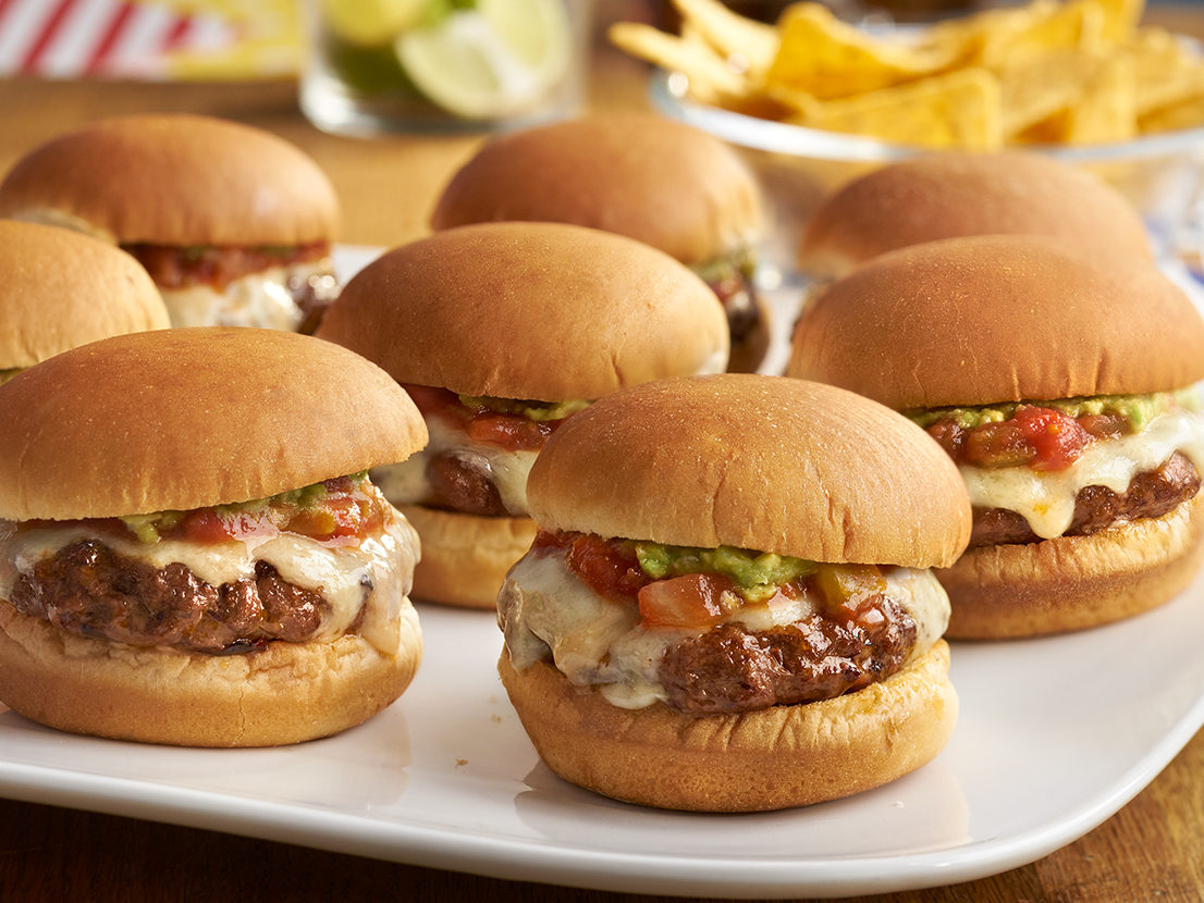 Smaller image of prepared Tex-Mex Chipotle Sliders recipe