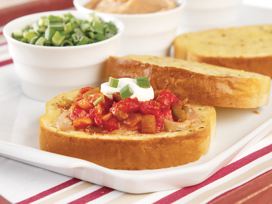 Image of prepared Tex-Mex Toasts