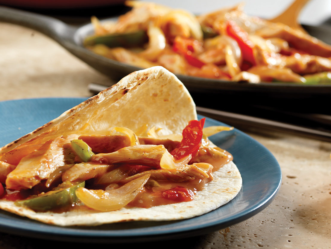 Image of prepared Turkey Fajitas