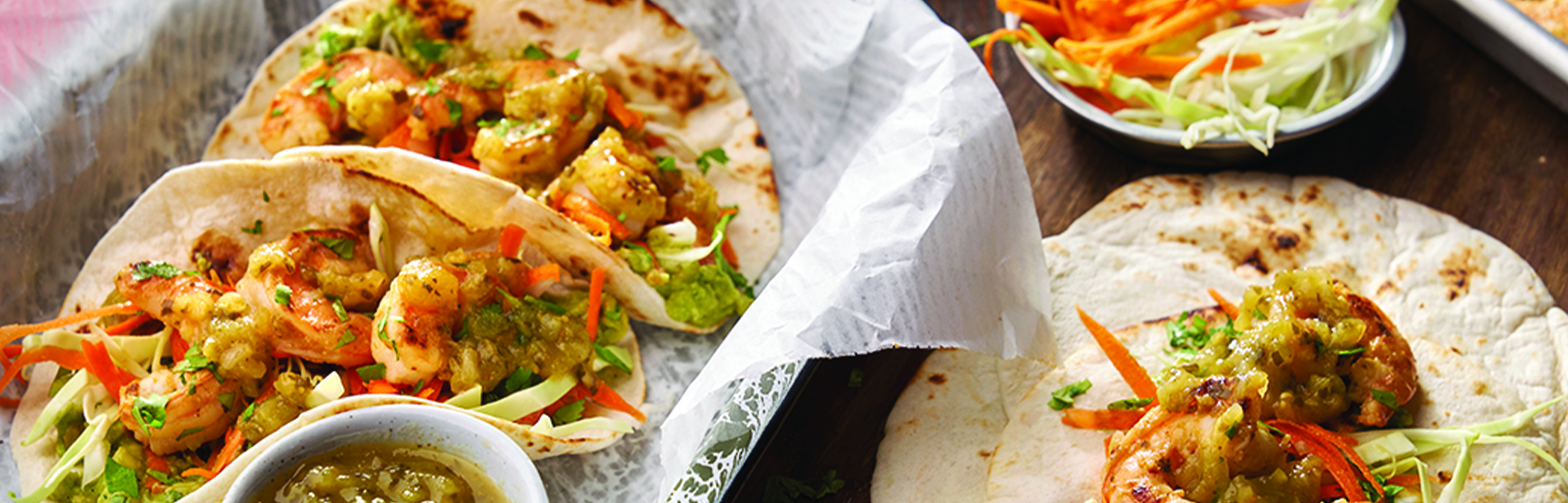 Image of prepared Baja Shrimp Tacos recipe