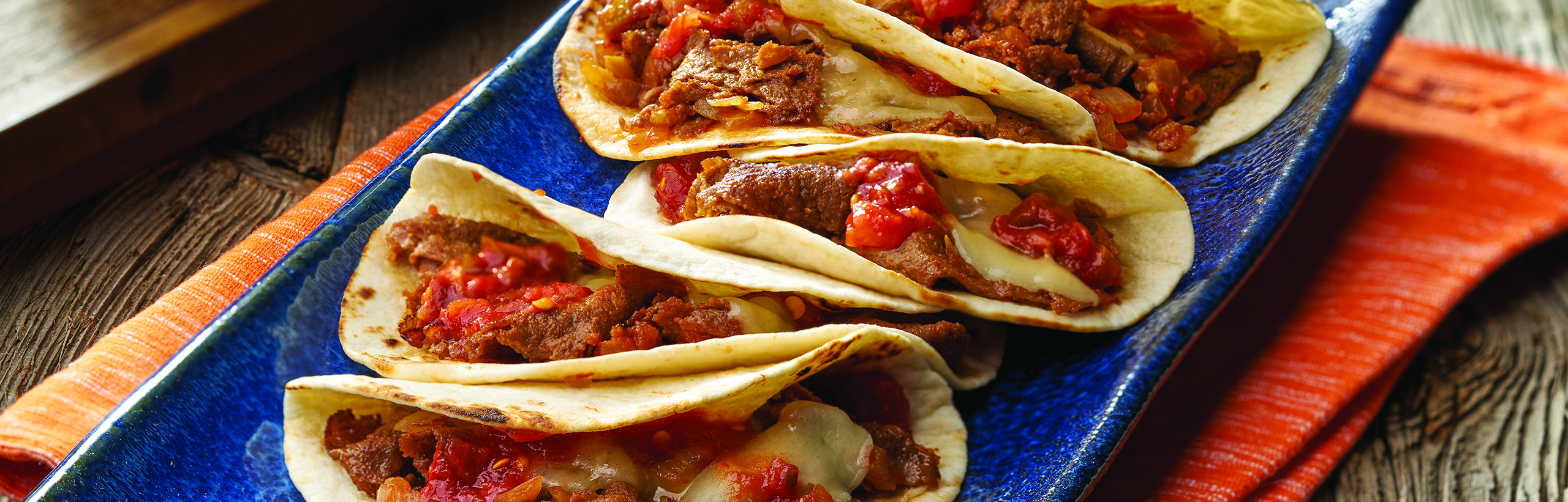 Image of prepared Philly Cheesesteak Tacos recipe
