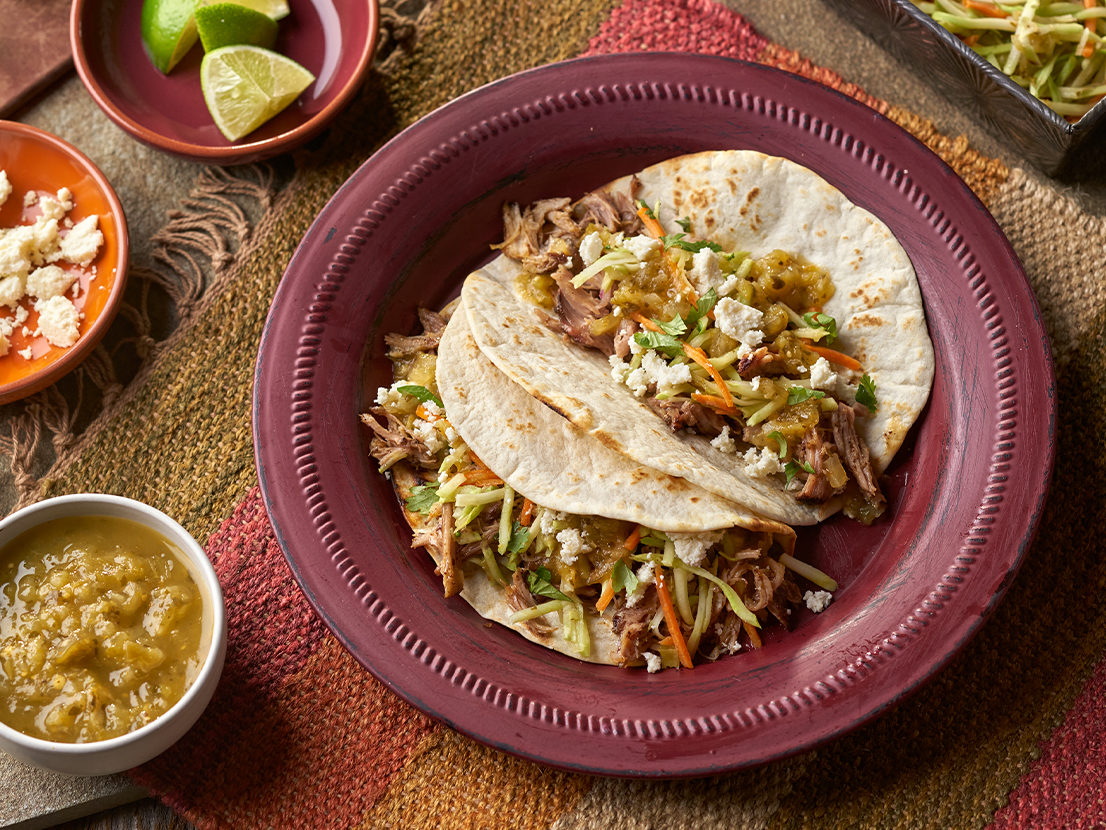 Smaller image of prepared Slow Cooked San Antonio Carnitas Tacos recipe