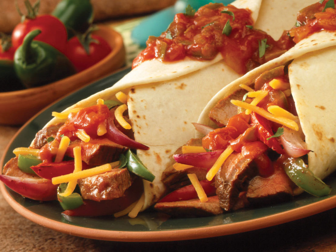 Smaller image of prepared Steak & Pepper Fajitas recipe