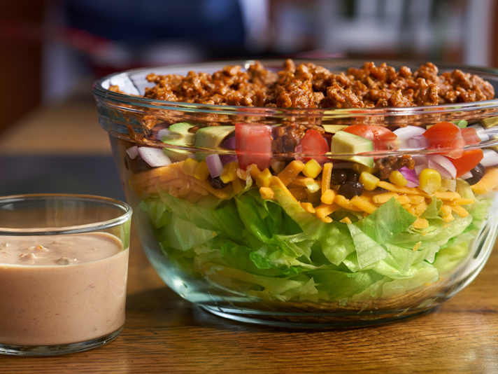 Smaller image of prepared Taco Salad recipe