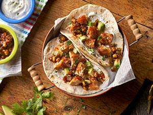 Image of prepared Pan-Seared Salmon Tacos recipe