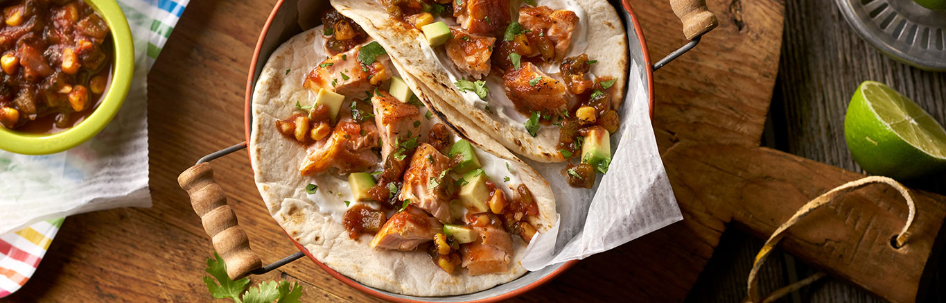Image of prepared Pan-Seared Salmon Tacos recipe