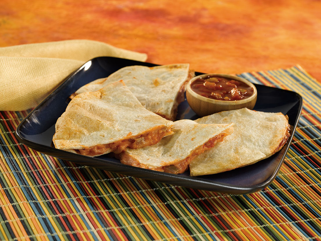 Image of prepared Cheesy Picante Quesadillas