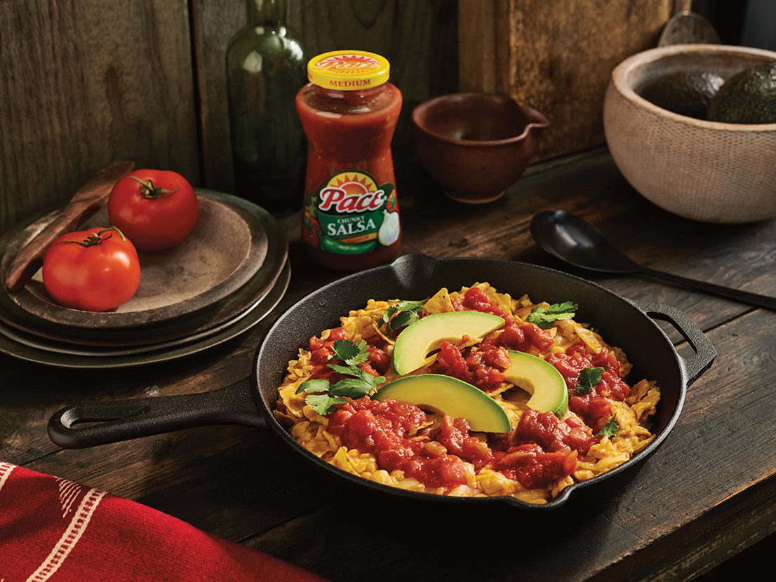 Image of prepared Text Mex Migas Egg Scramble recipe