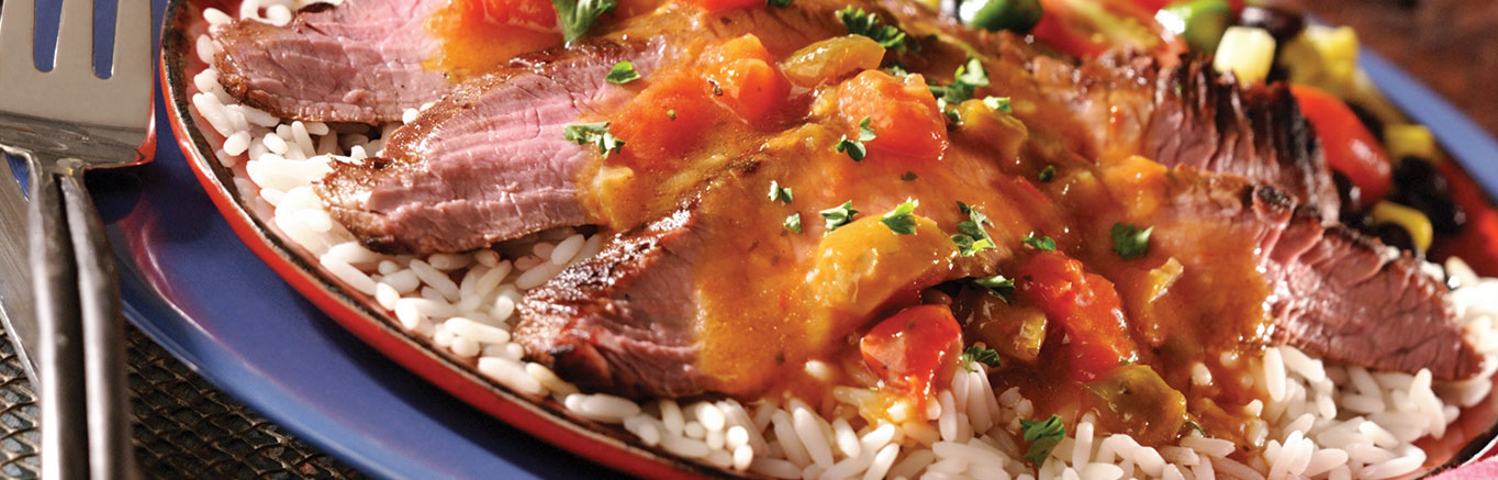 Image of prepared Firecracker Flank Steak