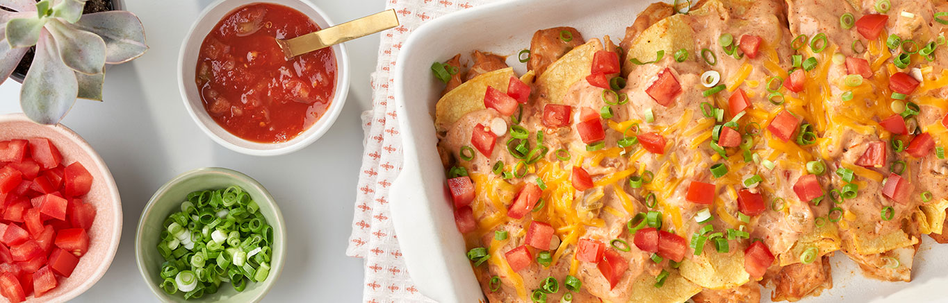 Image of prepared Healthy Chicken Enchiladas