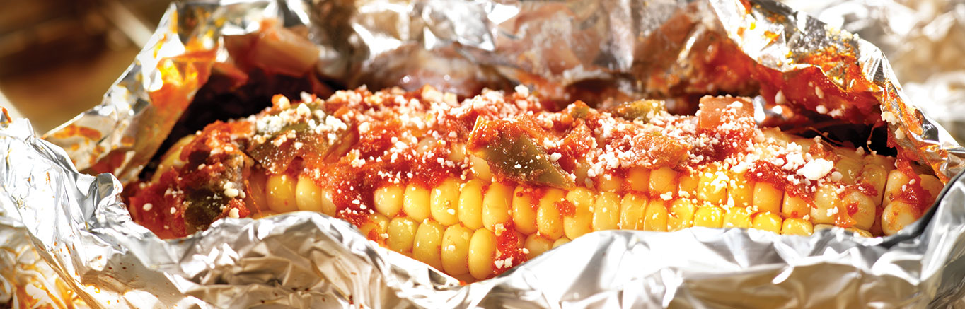 Image of prepared Mexican Corn on the Cob