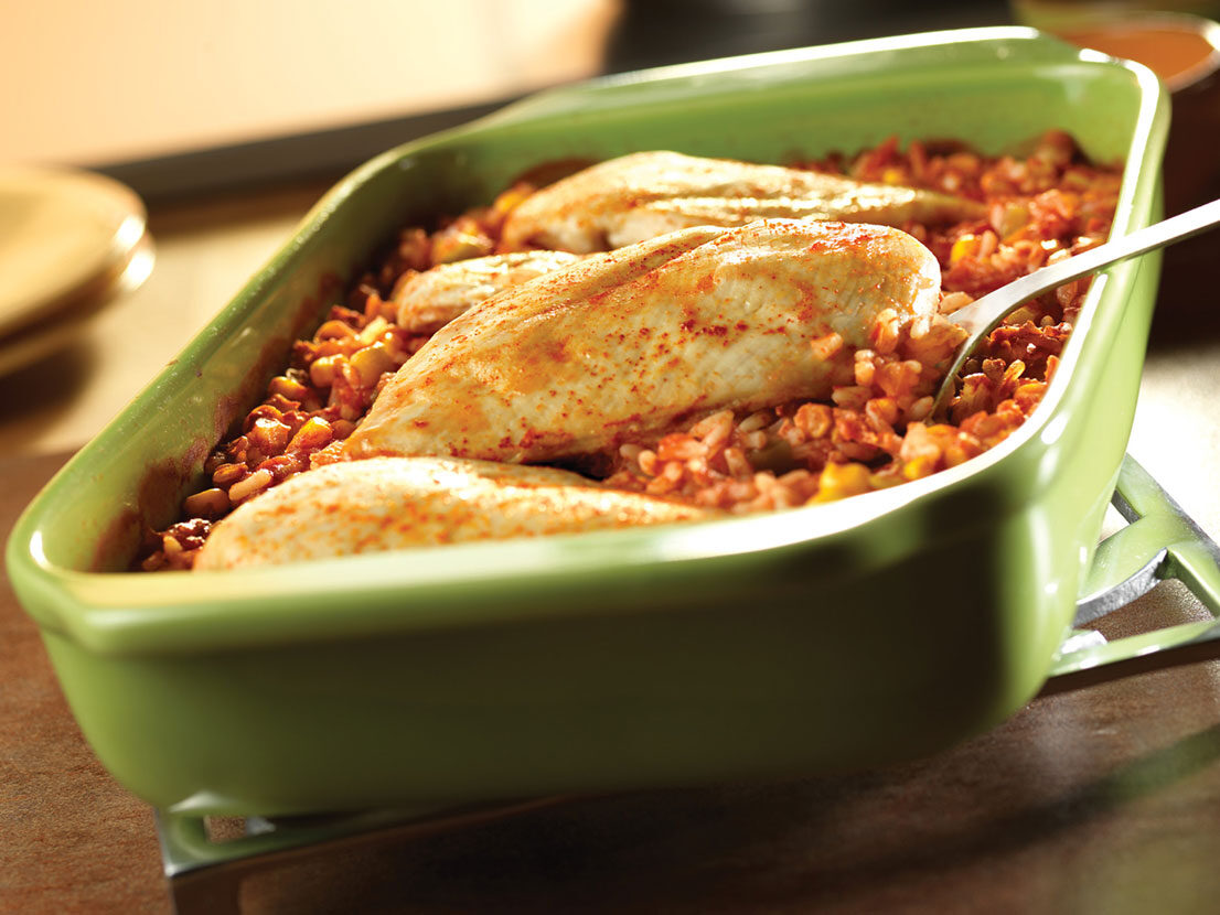 Image of prepared Chicken & Rice Bake