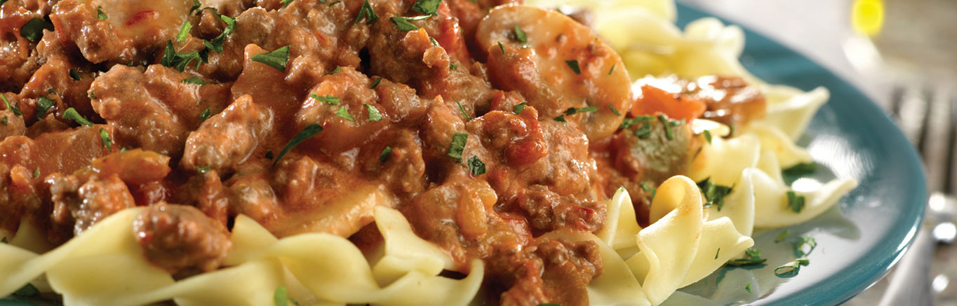 Image of prepared Skillet Picante Beef Stroganoff