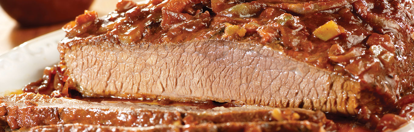 image of prepared Slow-Cooked Carolina Beef Brisket