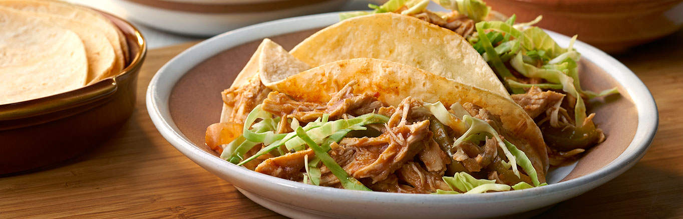 Image of prepared Slow Cooker Chicken Tacos