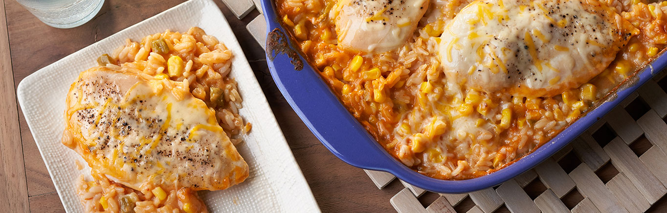 Image of prepared Southwestern Chicken and Rice Casserole