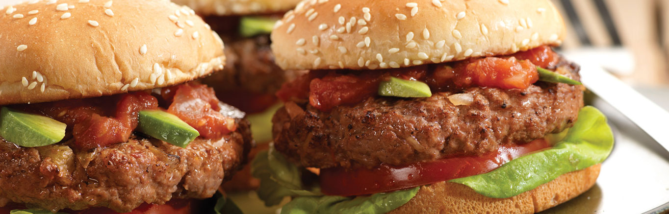 Image of prepared Spicy Onion Burgers