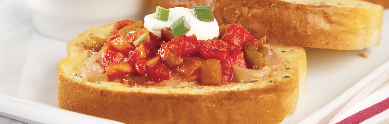 Image of prepared Tex-Mex Toasts