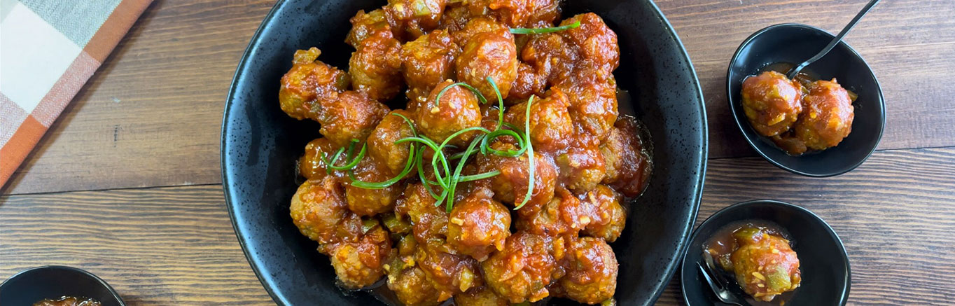 Image of prepared Cocktail Meatballs 3 Ways