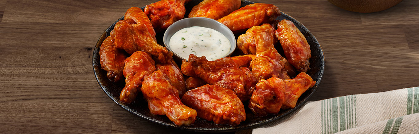 Image of prepared Spicy Enchilada Hot Honey Wings