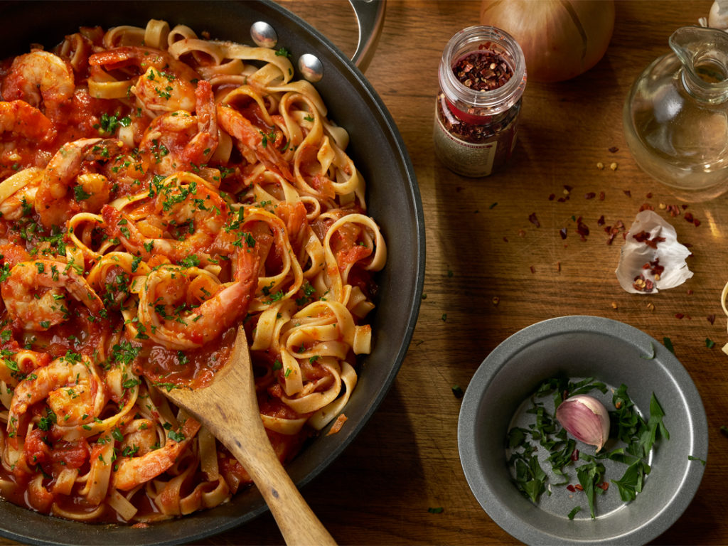 Sautéed Shrimp Italiano Prego® Pasta Sauces