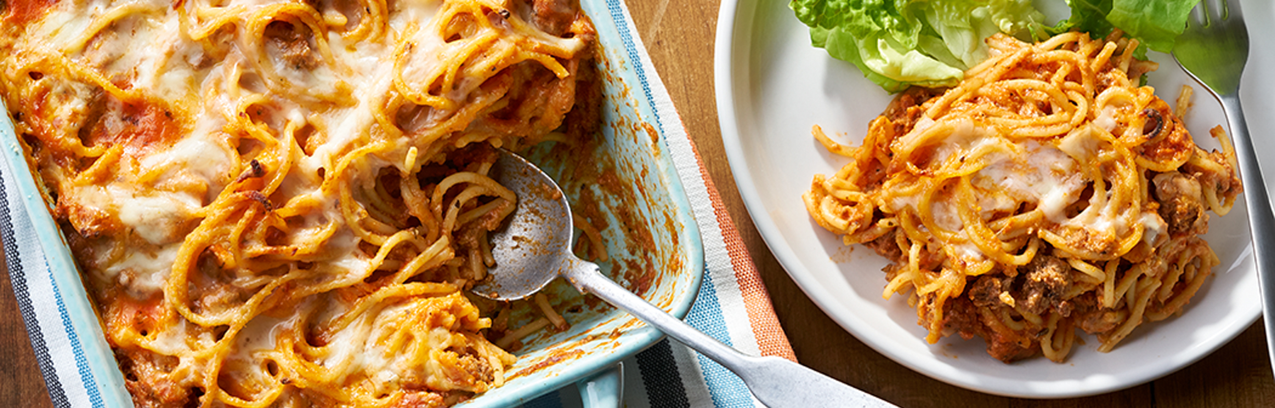 CrowdPleasing Meatball & Spaghetti Bake Prego® Pasta Sauces