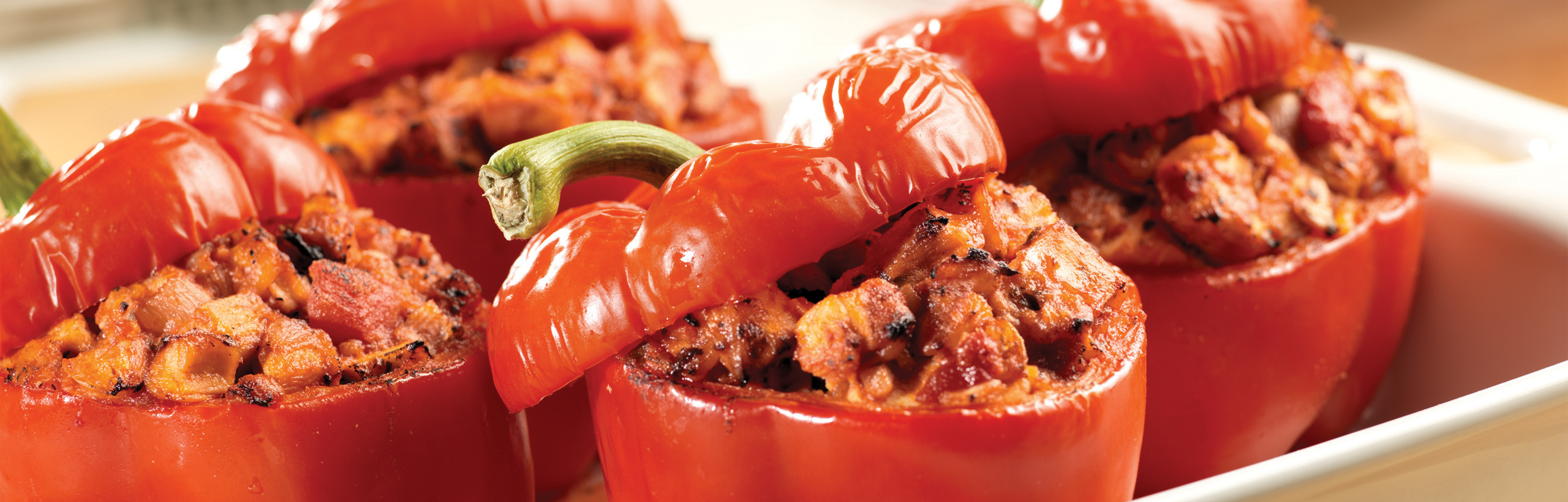 TurkeyStuffed Bell Peppers Prego® Pasta Sauces