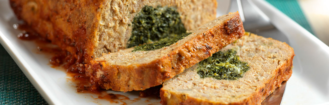 Image of prepared Florentine Turkey Meatloaf recipe