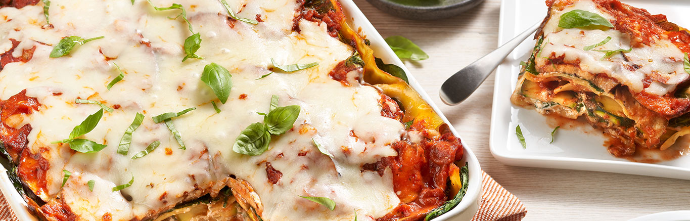 Low FODMAP Zucchini  & Eggplant Layered Lasagna