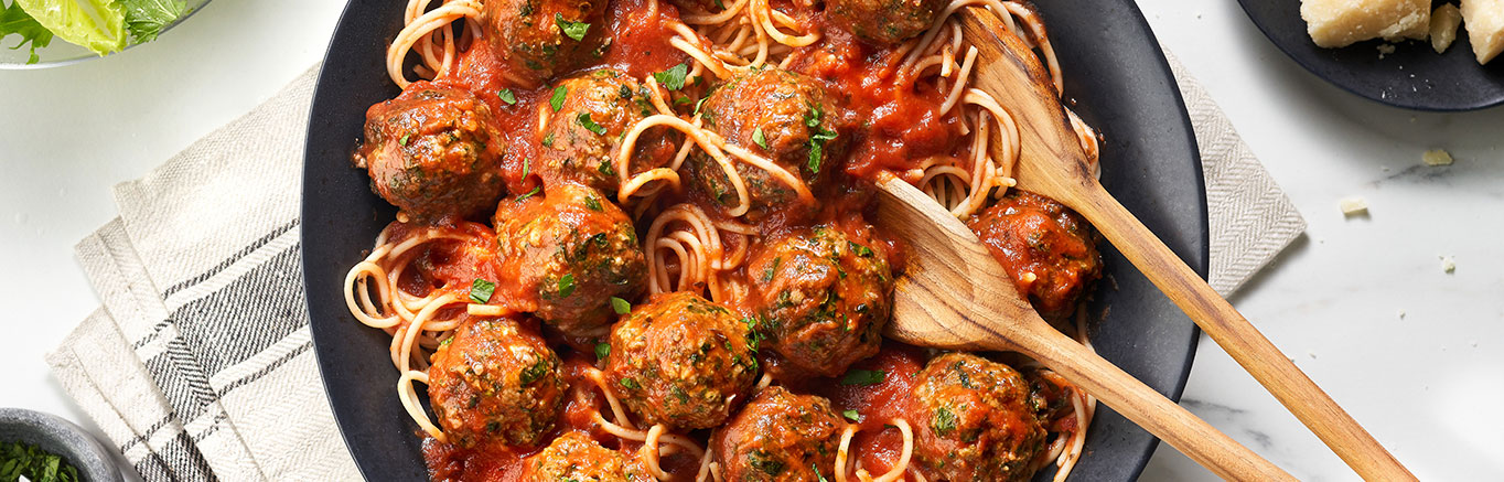 Low FODMAP Gluten Free Spaghetti & Meatballs
