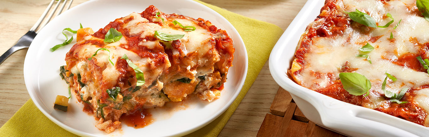 Image of prepared Low FODMAP Vegetable Lasagna recipe