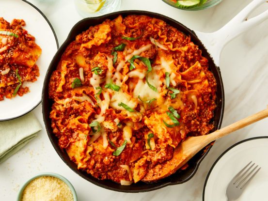 Image of prepared One Pot Skillet Lasagna