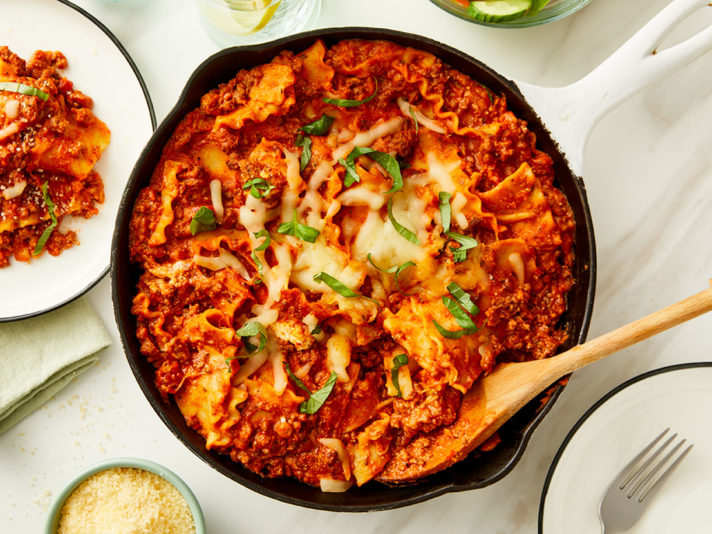 Image of prepared One Pot Skillet Lasagna