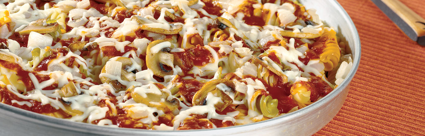 Image of prepared Pasta Pizza Pie recipe