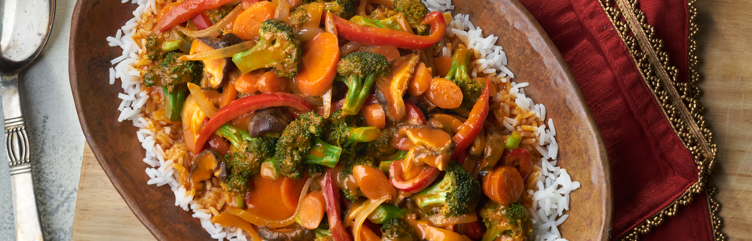 Vegetable Curry over Jasmine Rice Swanson