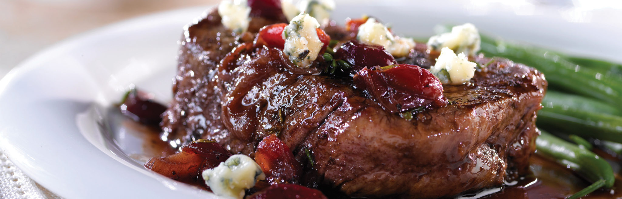 Beef Tenderloin with Cherry Port Sauce & Swanson