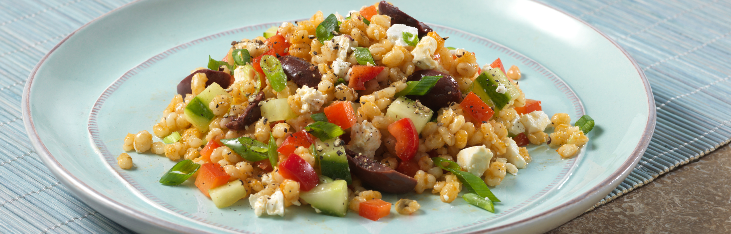 Mediterranean Barley Salad Recipe Swanson®