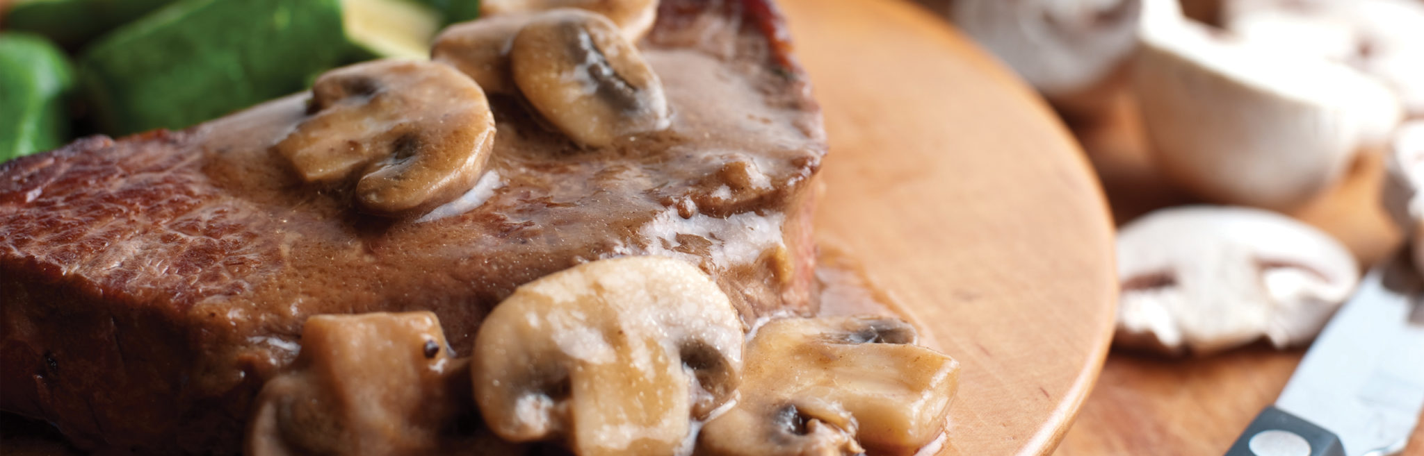 PanSeared Steaks with Mushroom Gravy Swanson