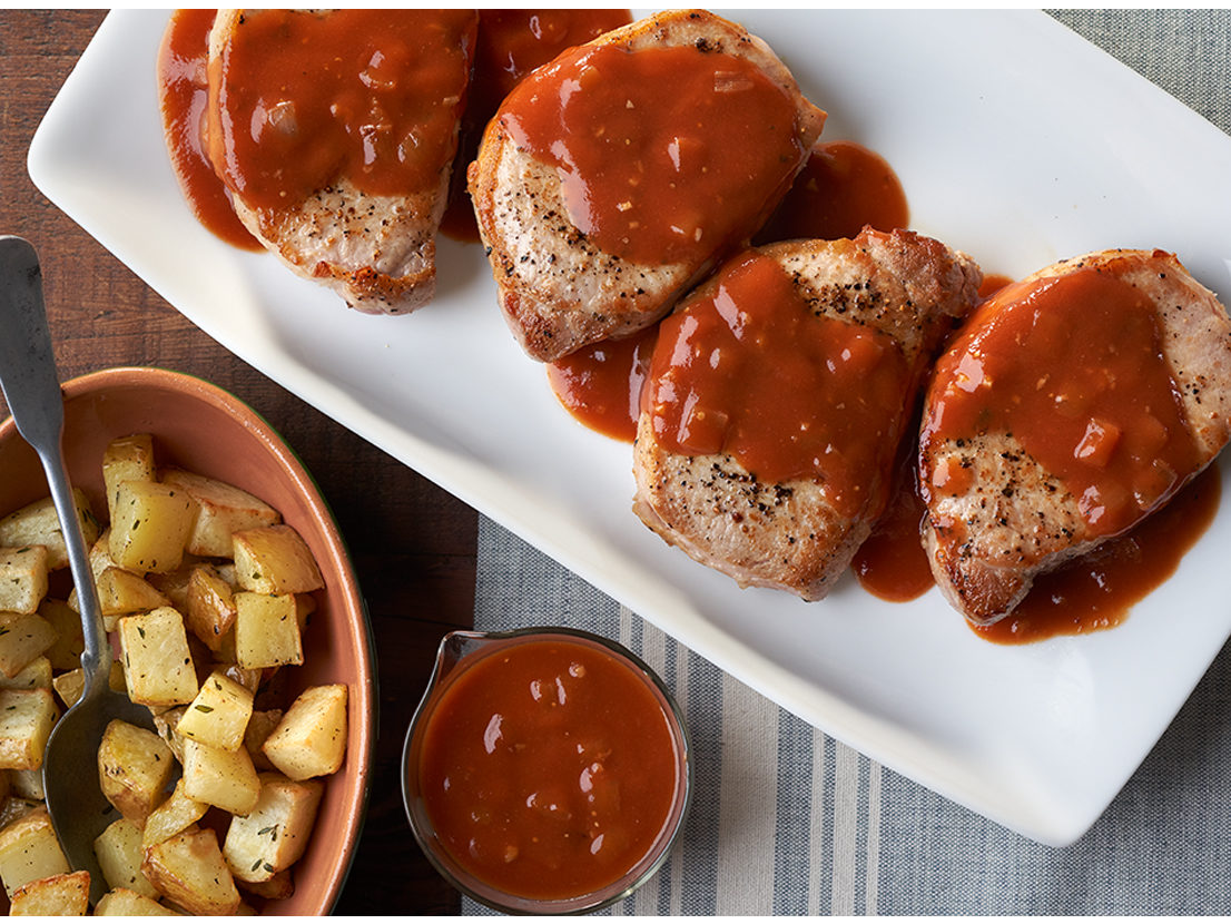 Small image of the prepared Pork Diane recipe