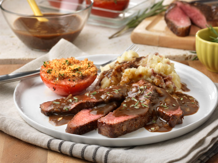Small image of the prepared Sirloin with Balsamic Reduction recipe
