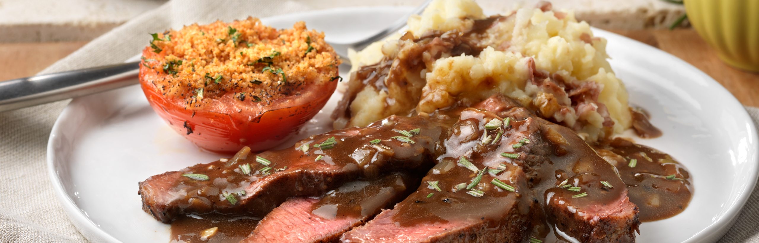 Image of the prepared Sirloin with Balsamic Reduction recipe