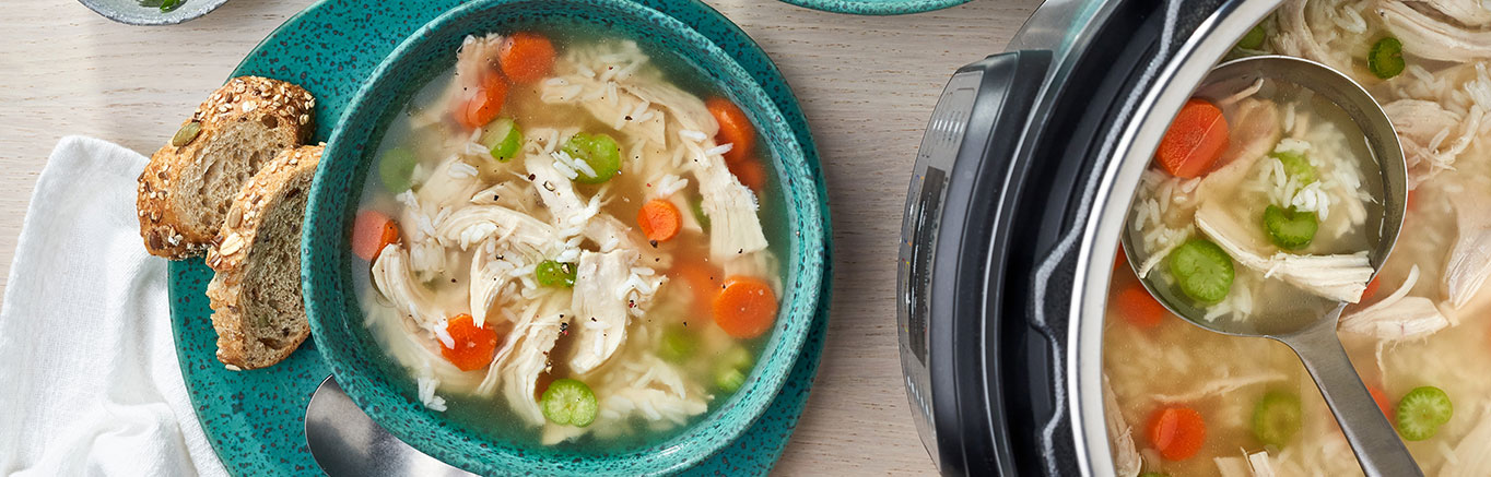 Chicken vegetable rice soup instant pot outlet
