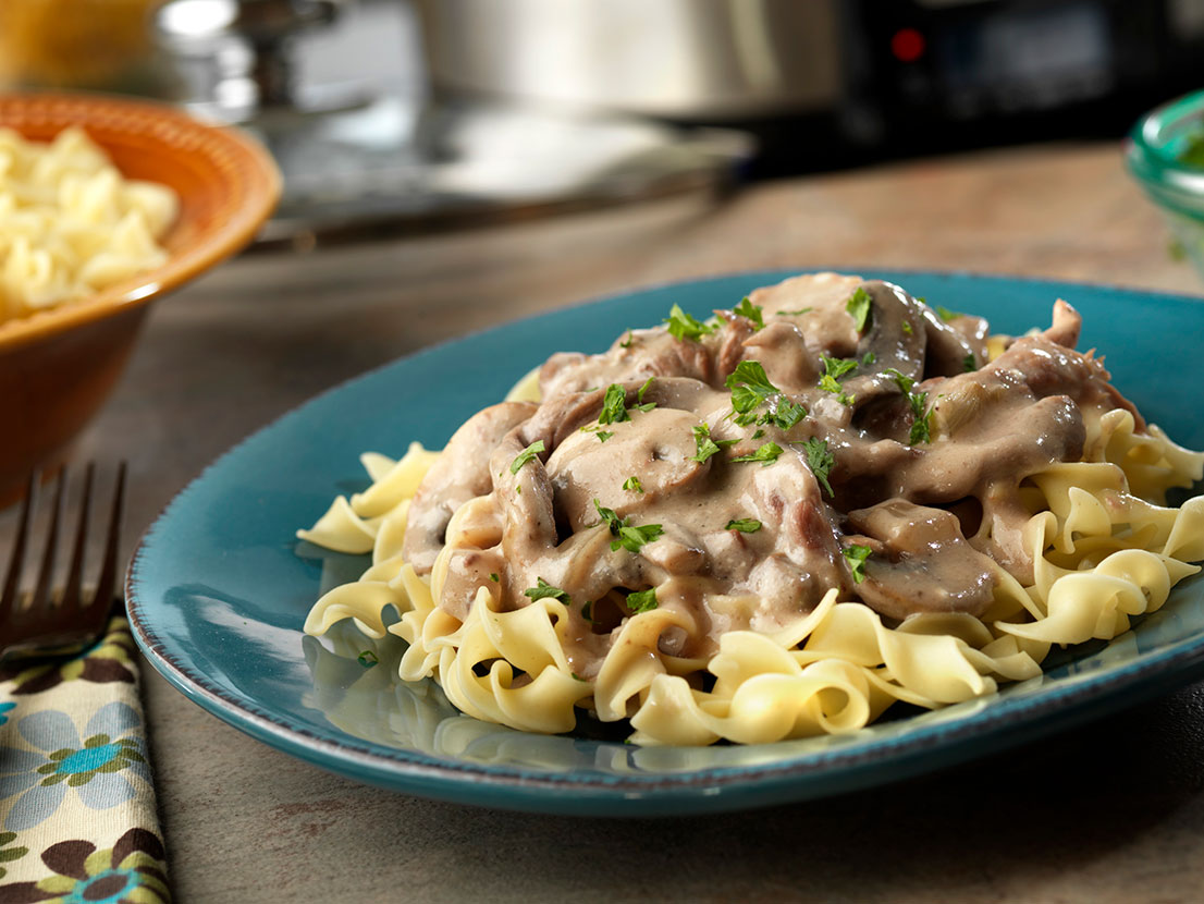 One-Dish Creamy Beef & Noodles | Swanson® Recipes