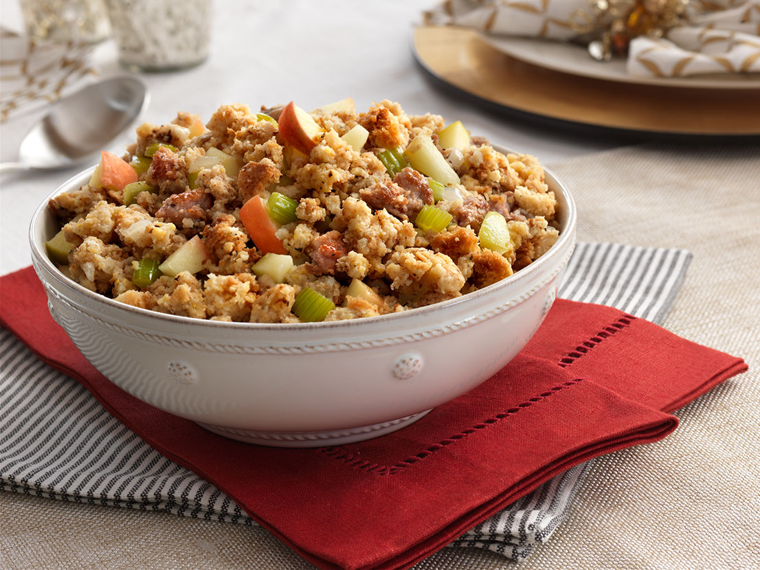 Sausage & Apple Stuffing | Swanson® Recipes